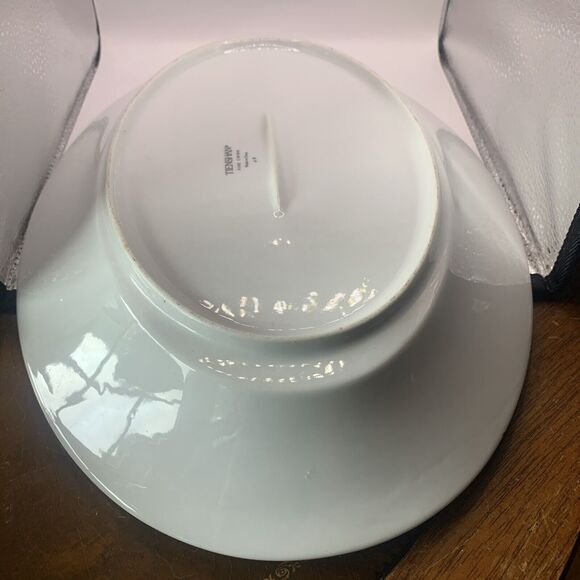 Vintage Poinsettia Christmas Platter Tienshan Fine China Deck the Halls Oval 14" - Picture 5 of 7